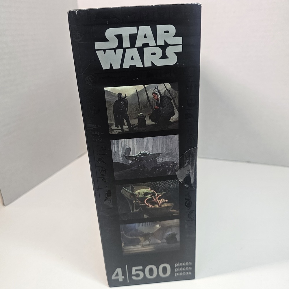 Star Wars Grogu 4 Pack Puzzle Set 4x500 Pieces‎ Mandalorian Baby Yoda - Picture 6 of 8